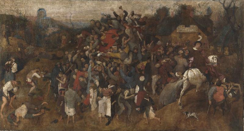 Pieter Bruegel El vino de la fiesta de San Martin France oil painting art